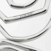 Pendientes de aro apilados en plata de ley Plata Pendientes de aro apilados en plata de ley Plata