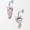 Pendientes Strawberry en plata de ley y perla Plata/Rojo Pendientes Strawberry en plata de ley y perla Plata/Rojo