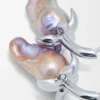 Pendientes Strawberry en plata de ley y perla Plata/Rojo Pendientes Strawberry en plata de ley y perla Plata/Rojo
