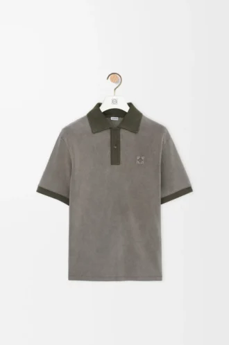 Polo de algodón verde caqui