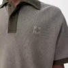 Polo de algodón verde caqui