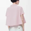 Polo trapecio de algodón rosa claro Polo trapecio de algodón rosa claro