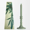Portavelas de cera con aroma a marihuana Verde oscuro Portavelas de cera con aroma a marihuana Verde oscuro