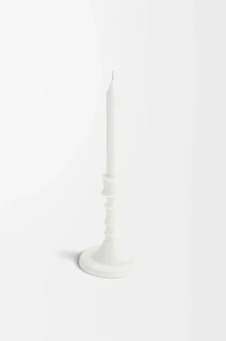 Portavelas de cera de orégano blanco