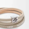 Pulsera Anagram Bombé con giro en piel de becerro Corda Pulsera Anagram Bombé con giro en piel de becerro Corda