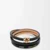 Pulsera Anagram Bombé twist en piel de becerro Negro Pulsera Anagram Bombé twist en piel de becerro Negro