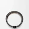 Pulsera Anagram Bombé twist en piel de becerro Negro Pulsera Anagram Bombé twist en piel de becerro Negro