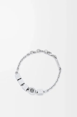 Pulsera Pebble Cube en plata de ley Plata