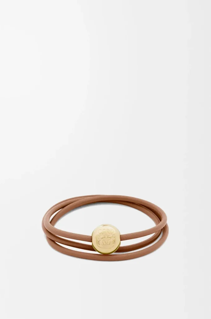 Pulsera Pebble en piel de becerro Warm Desert Pulsera Pebble en piel de becerro Warm Desert