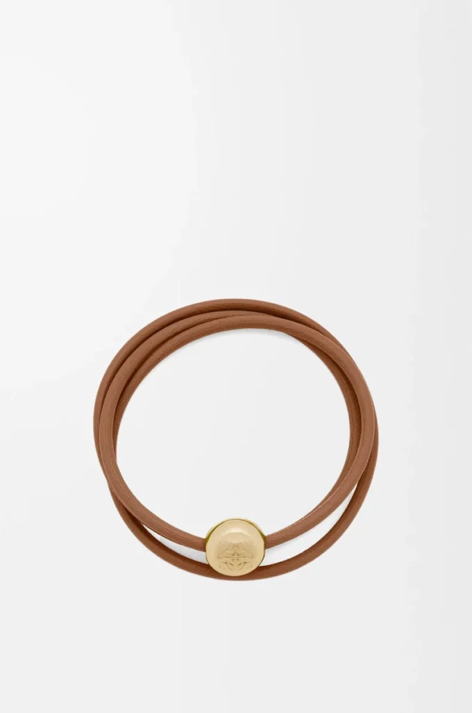 Pulsera Pebble en piel de becerro Warm Desert Pulsera Pebble en piel de becerro Warm Desert