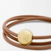 Pulsera Pebble en piel de becerro Warm Desert Pulsera Pebble en piel de becerro Warm Desert