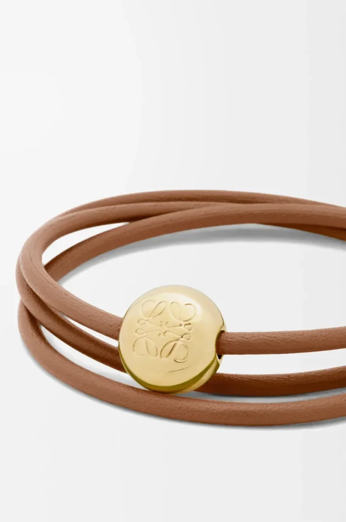 Pulsera Pebble en piel de becerro Warm Desert Pulsera Pebble en piel de becerro Warm Desert