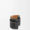 Pulsera slap en piel de becerro negra Pulsera slap en piel de becerro negra
