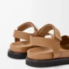 Sandalia Pebble Fussbett de suave piel de becerro color roble Sandalia Pebble Fussbett de suave piel de becerro color roble
