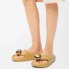 Sandalias de espuma Pebble Concealer medias/doradas
