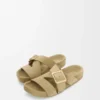 Sandalias deslizantes con hebilla Ease en ante Sahara
