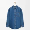 Sobrecamisa Anagram en denim azul medio