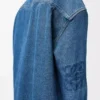 Sobrecamisa Anagram en denim azul medio