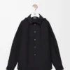 Sobrecamisa con capucha de algodón Negro Sobrecamisa con capucha de algodón Negro