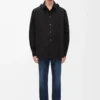 Sobrecamisa con capucha de algodón Negro Sobrecamisa con capucha de algodón Negro