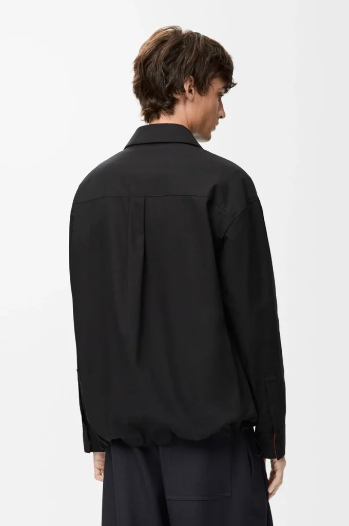 Sobrecamisa de algodón negro/naranja Sobrecamisa de algodón negro/naranja