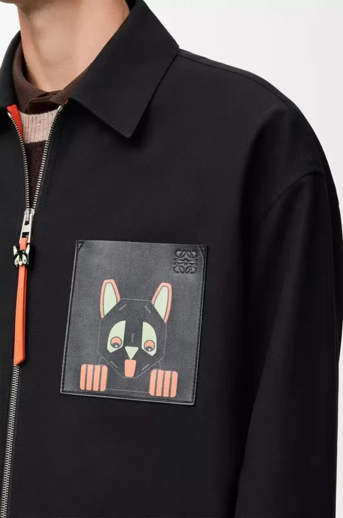 Sobrecamisa de algodón negro/naranja Sobrecamisa de algodón negro/naranja