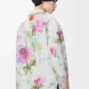 Sobrecamisa en denim blanco/rosa Sobrecamisa en denim blanco/rosa