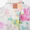 Sobrecamisa en denim blanco/rosa Sobrecamisa en denim blanco/rosa