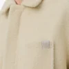 Sobrecamisa en piel de oveja gris claro Sobrecamisa en piel de oveja gris claro