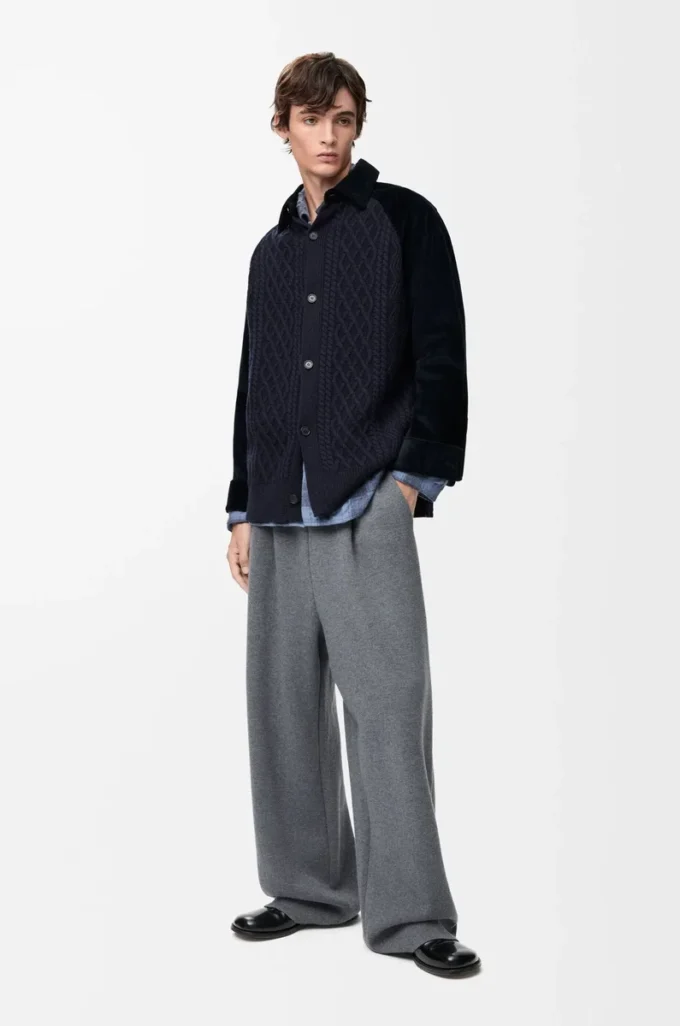 Sobrecamisa híbrida de algodón y lana Azul marino oscuro/Marino Sobrecamisa híbrida de algodón y lana Azul marino oscuro/Marino