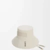 Sombrero de pescador en lona blanco suave Sombrero de pescador en lona blanco suave