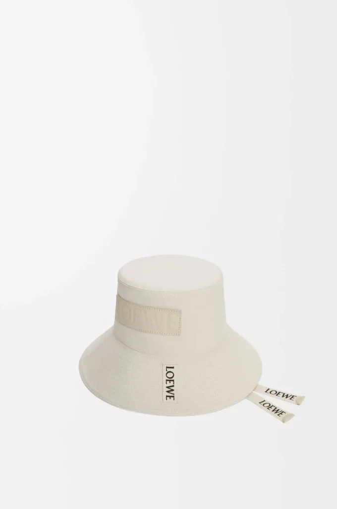 Sombrero de pescador en lona blanco suave Sombrero de pescador en lona blanco suave