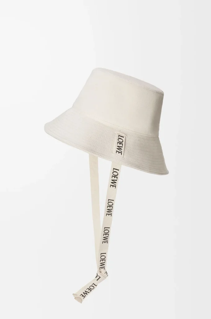 Sombrero de pescador en lona blanco suave Sombrero de pescador en lona blanco suave