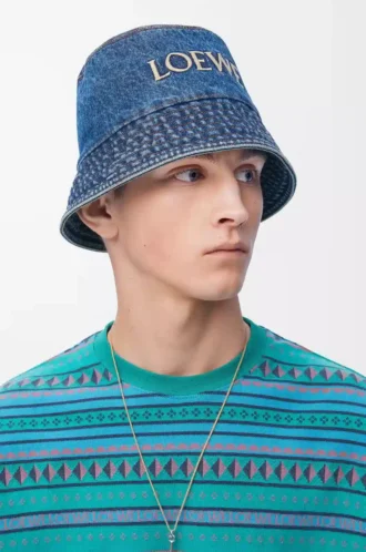 Sombrero de pescador LOEWE en denim Denim Blue