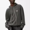 Sudadera con capucha de lana gris Sudadera con capucha de lana gris