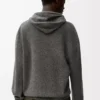 Sudadera con capucha de lana gris Sudadera con capucha de lana gris
