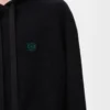 Sudadera con capucha de lana negra Sudadera con capucha de lana negra