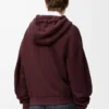 Sudadera con capucha Flamenco de algodón y cachemira. Burdeos oscuro Sudadera con capucha Flamenco de algodón y cachemira. Burdeos oscuro