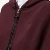 Sudadera con capucha Flamenco de algodón y cachemira. Burdeos oscuro Sudadera con capucha Flamenco de algodón y cachemira. Burdeos oscuro