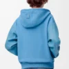 Sudadera con capucha híbrida de algodón y piel de cordero napa Azul Sudadera con capucha híbrida de algodón y piel de cordero napa Azul