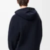 Sudadera con capucha y cremallera Anagram de lana azul marino Sudadera con capucha y cremallera Anagram de lana azul marino