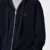 Sudadera con capucha y cremallera Anagram de lana azul marino Sudadera con capucha y cremallera Anagram de lana azul marino