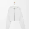Sudadera con capucha y cremallera Anagram de lana Blanca Sudadera con capucha y cremallera Anagram de lana Blanca
