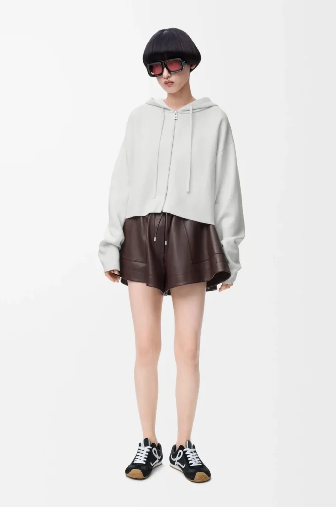 Sudadera con capucha y cremallera Anagram de lana Blanca Sudadera con capucha y cremallera Anagram de lana Blanca