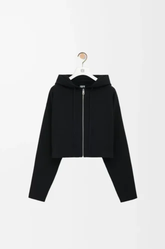 Sudadera con capucha y cremallera Anagram de lana, color negro Sudadera con capucha y cremallera Anagram de lana, color negro