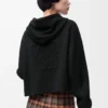 Sudadera con capucha y cremallera Anagram de lana, color negro Sudadera con capucha y cremallera Anagram de lana, color negro