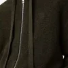 Sudadera con capucha y cremallera Anagram de lana verde caqui