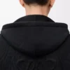 Sudadera con capucha y cremallera Anagram en lana negra Sudadera con capucha y cremallera Anagram en lana negra
