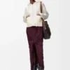 Sudadera con capucha y cremallera de lana Blanca Sudadera con capucha y cremallera de lana Blanca
