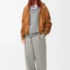 Sudadera de algodón gris jaspeado Sudadera de algodón gris jaspeado